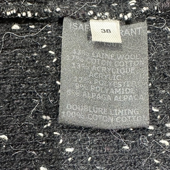 Isabel Marant Etoile Black Grey Laine Wool Jacket Size 38 - Picture 10 of 13